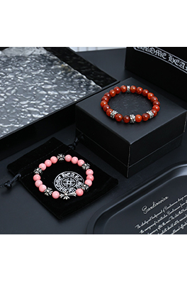 クロムハーツ 新モデル天然シルバービーズブレスレット