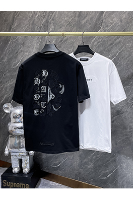 クロムハーツ 大剣サンスクリット刺繍アップリケ半袖Tシャツ