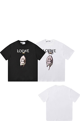 ロエベ LOEWE ハムスターとカラスのプリント刺繍クルーネックTシャツ