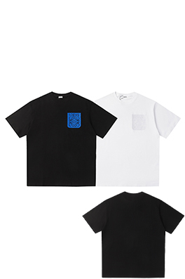 ロエベ LOEWE フロントポケットに刺繍ロゴが入った半袖Tシャツ