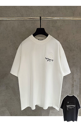 クロムハーツ 新作アップリケ刺繍半袖Tシャツ