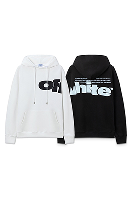 オフホワイトコピー off white レターオーバーサイズパーカー
