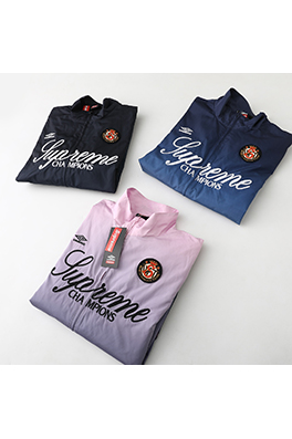 シュプリーム WEEK8 Gradient Track Jacket コラボレーション グラデーション刺繍ロゴ ジップアップジャケット