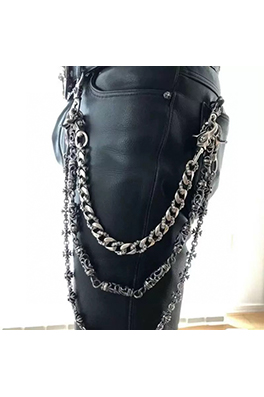 クロムハーツ ヴィンテージ風のロブスターバックルクロス柄のトラウザーチェーン/バッグチェーン