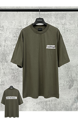 バレンシアガ BALENCIAGA マスキングテープダイレクトプリント ウォッシャブル ダメージ半袖Tシャツ