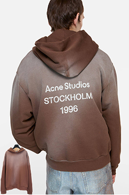 アクネストゥディオズ Acne Studios レタープリントのダメージウォッシュフード付きスウェットシャツ