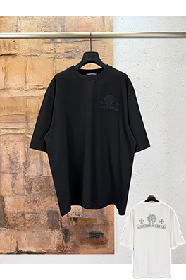 クロムハーツコピー 刺繍半袖Tシャツ