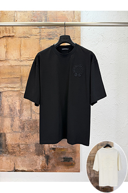 クロムハーツ 新モデル刺繍半袖Tシャツ
