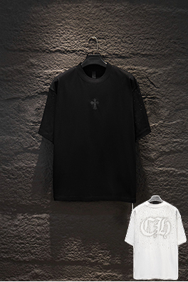 クロムハーツコピー クラシックなラインストーンの半袖Tシャツ