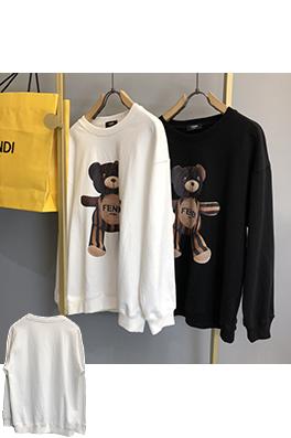 フェンディコピー FENDI 新しいロゴベアクルーネックスウェットシャツ