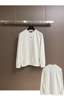 プラダ クラシック トライアングル メタル ロゴ クルーネックスウェットシャツ