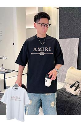 アミリスーパーコピー 新モデル刺繍レターロゴ半袖Tシャツ