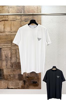プラダコピー PRADA トライアングルプリント半袖Tシャツ