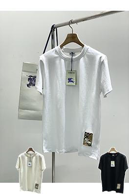 バーバリー 刺繍レターロゴ半袖Tシャツ