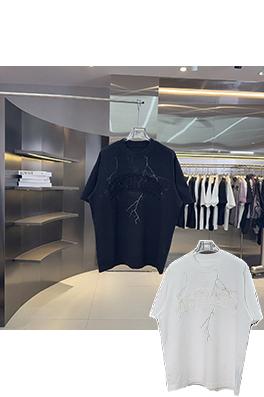 ジバンシイコピー Givenchy 新プリント刺繍ハンドカットシリーズ半袖Tシャツ