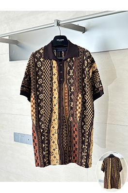 ルイヴィトン NIGO とのコラボレーション モノグラムジャカードニット 半袖ポロシャツ