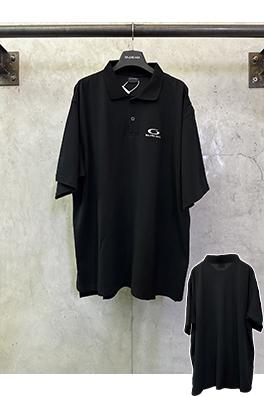 バレンシアガ Balenciaga シングルリング刺繍半袖ポロシャツ