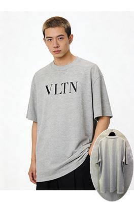 ヴァレンティノブランドコピー レターロゴプリント半袖Tシャツ