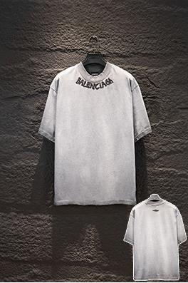 バレンシアガコピー Balenciaga リバースボトムカラーフォームプリント半袖Tシャツ
