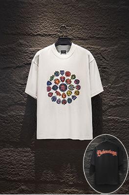 バレンシアガブランドコピー Balenciaga 白インクダイレクトプリント半袖Tシャツ