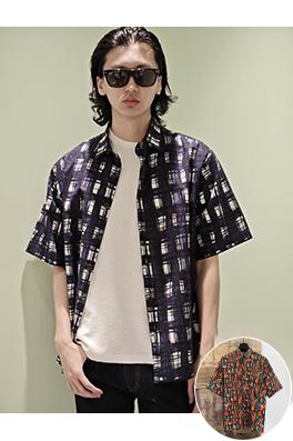 プラダ アクティブ浸透プリント半袖シャツ