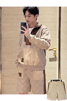 ルイヴィトン 1854 チェック柄ショートパンツ