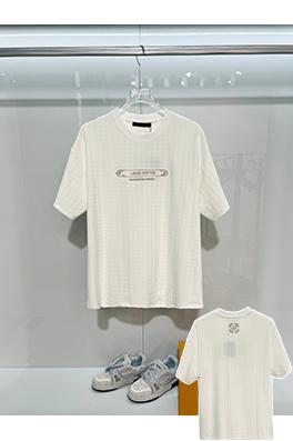 ルイヴィトン Louis Vuitton 全体にモノグラムのテリークロス刺繍パッチワークレターロゴの半袖Tシャツ