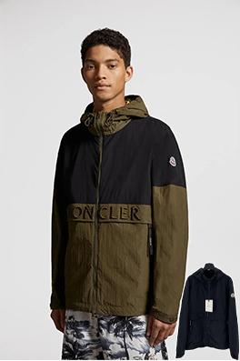 モンクレールスーパーコピー 新しいカラーブロックのフード付きジャケット