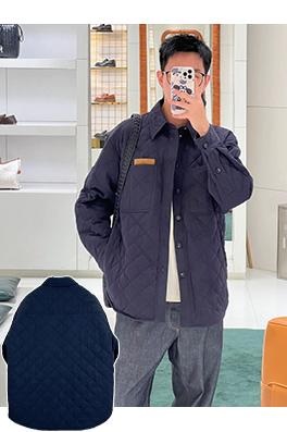 ボッテガヴェネタ ダイヤモンド柄のコットンコート