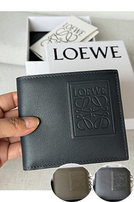 ロエベ クラシックな牛革製パズル二つ折り財布 X4A