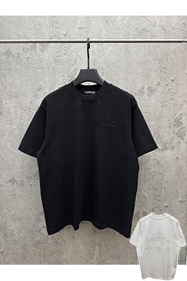 クロムハーツ 早春の透かし彫りスパンコール刺繍クロス半袖Tシャツ