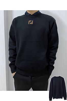 フェンディ ダブルF スエード刺繍ニットセーター