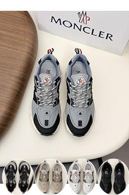 モンクレール スエードパッチワークスニーカー