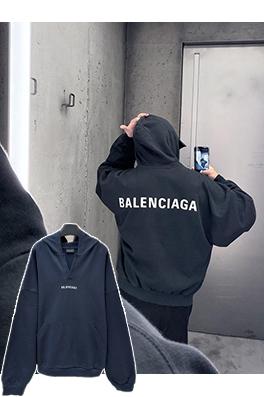 バレンシアガ Balenciaga 刺繍ロゴ入りパーカー