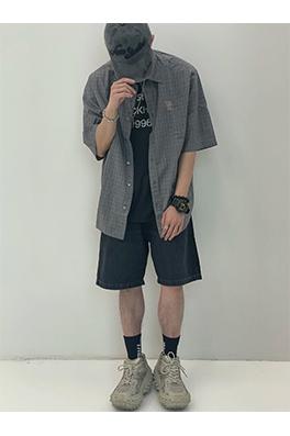 アクネストゥディオズ Acne Studios チェック柄の半袖シャツ