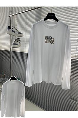 バーバリーブランドスーパーコピー 新モデルロゴ入りコットン長袖シャツ