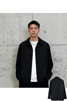 グッチ 全面にラインストーンがあしらわれた襟のデニムジャケット