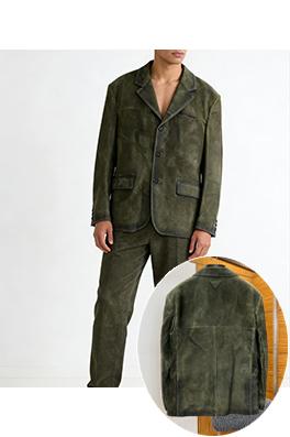 プラダブランドコピー スエードのカジュアルスーツジャケット