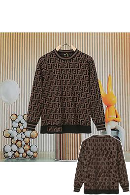 フェンディ 人気のダブルF柄ラウンドネックニットウェア