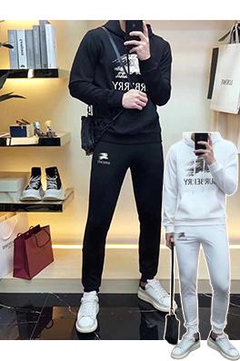 バーバリーコピー BURBERRY 人気のあるフード付きスウェットシャツとパンツのセット