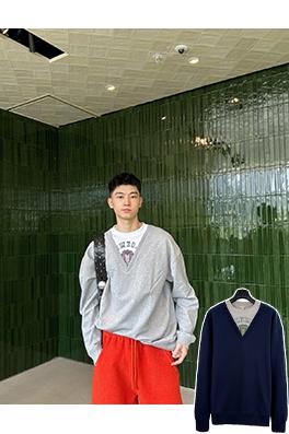 ロエベ フェイクツーピースクルーネックのスウェットシャツ