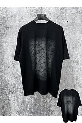 バレンシアガ Balenciaga グラデーションロゴプリント半袖Tシャツ