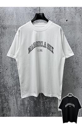 マルタンマルジェラ 文字と数字がプリントされた半袖Tシャツ