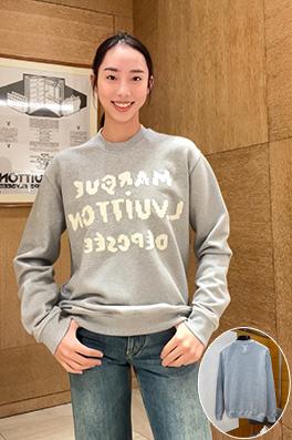 ルイヴィトン ジャカードクルーネックのスウェットシャツ