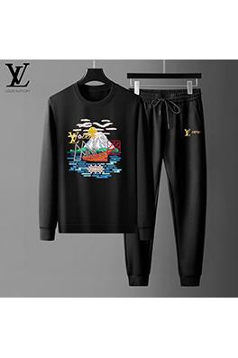  ルイヴィトンコピー LV 新モデルなクラシックな人気のクルーネックのスウェットシャツとパンツのセット