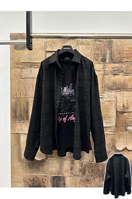 バレンシアガ BALENCIAGA ツーピースのチェック柄シャツ