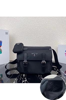 プラダブランドスーパーコピー 織りナイロン製ショルダーストラップ付きメッセンジャーバッグ