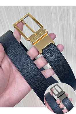 ルイヴィトンスーパーコピー ライチ柄エンボス両面ベルト