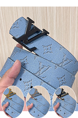 ルイヴィトン クラシックな質感の両面ベルト