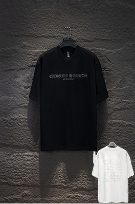 クロムハーツスーパーコピー 新モデルウォッシュホロウ刺繍半袖Tシャツ